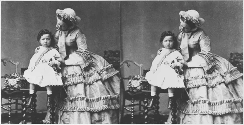Impératrice Eugénie et Prince Eugène Louis Napoléon Bonaparte, c.1858-59